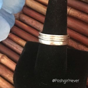 Silpada Men’s Sterling Silver Spinning Band size 9